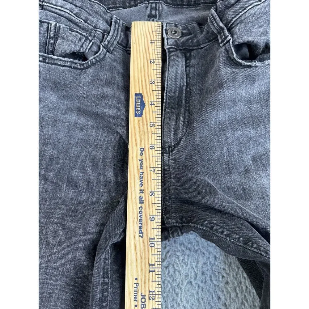 Zara Jeans Women‎ 4 Skinny Mid Rise Black Denim Casual Basic Minimalist 24x26